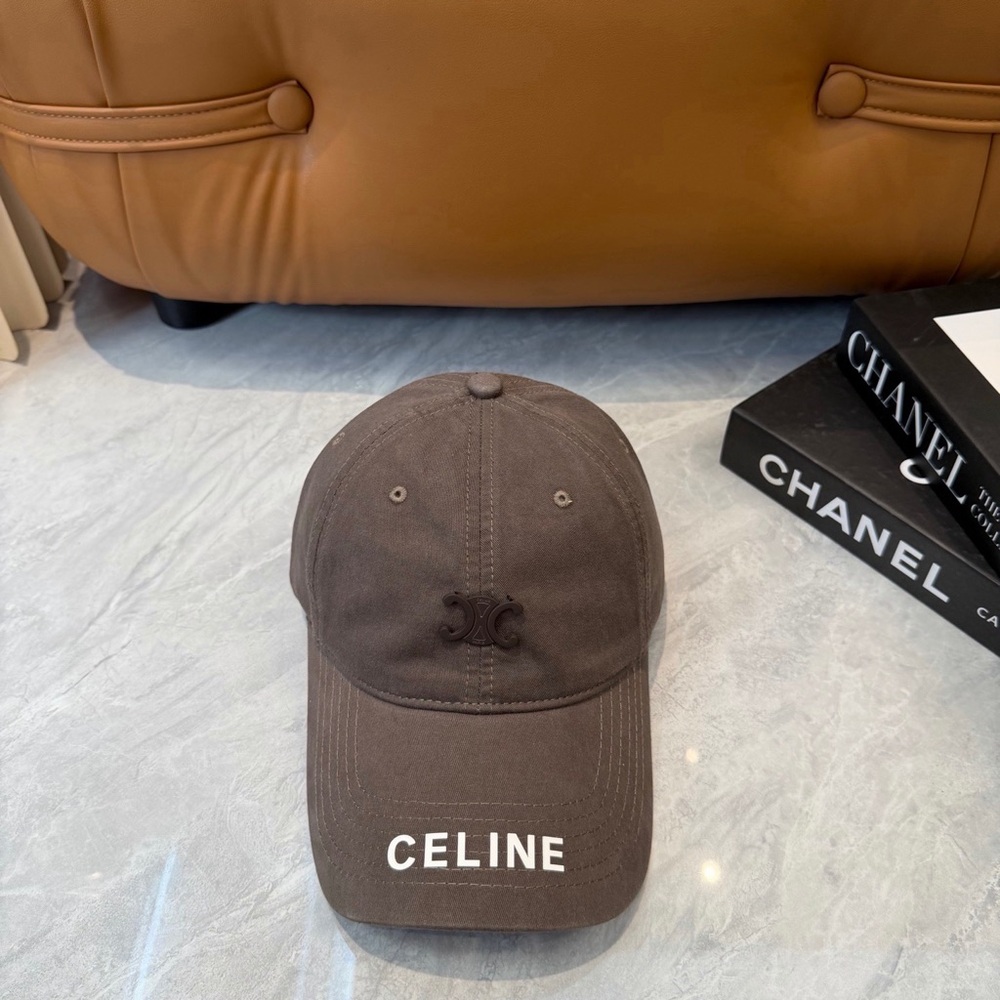 Celine Brown Men's Logo Baseball Cap